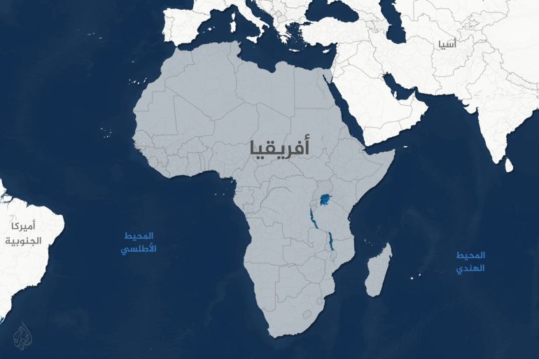 تصميم حاص- خريطة القارة الأفريقية